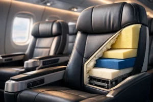 کاربرد فوم فشار پایین در تولید صندلی‌های هواپیما